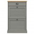 Zapatero VIGO madera maciza de pino gris 60x35x96