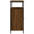 Aparador de madera de ingeniería roble marrón 100x35x80
