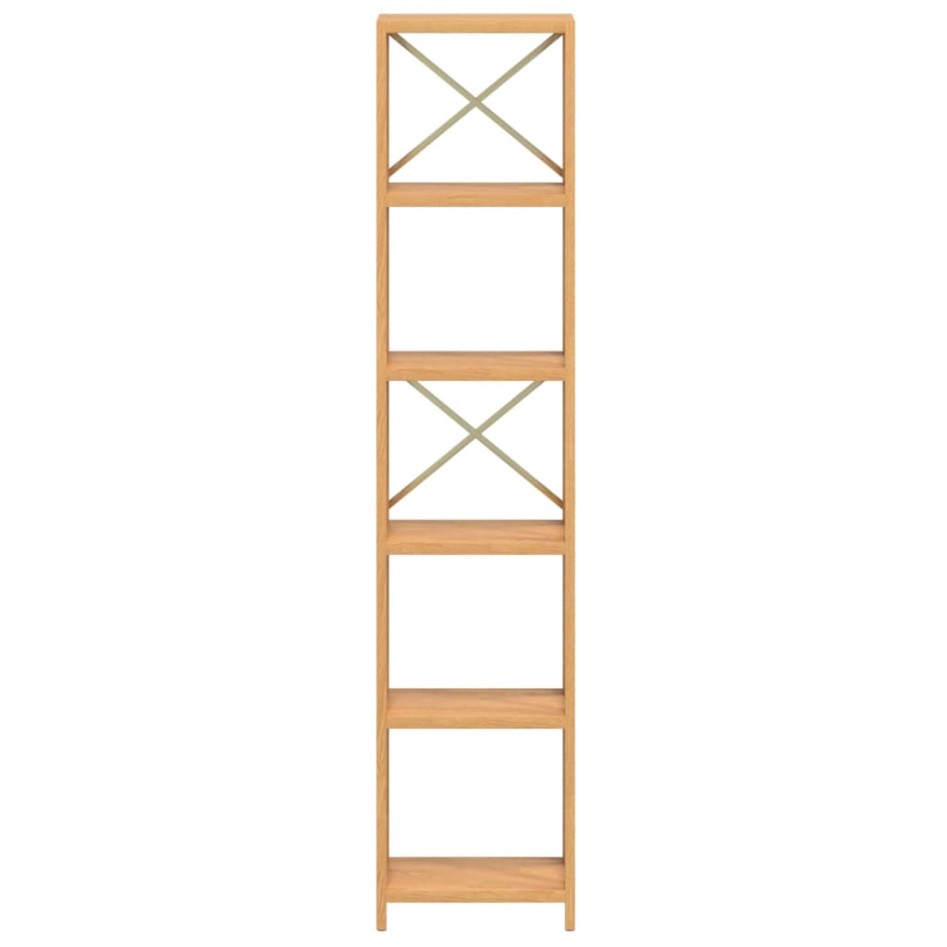 Estantería de 6 niveles madera maciza de roble 40x30x181