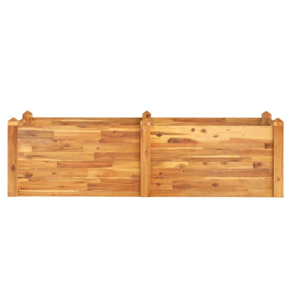 Jardinera arriate madera maciza acacia 160x60x44