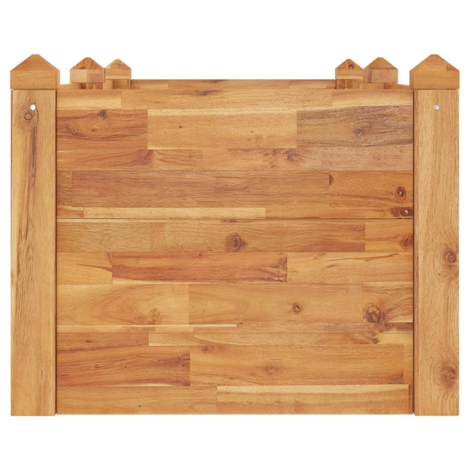 Jardinera arriate madera maciza acacia 160x60x44