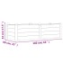Jardinera arriate madera maciza acacia 160x60x44