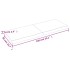 Estante pared madera roble tratada marrón claro 140x50x(2-6)