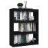 Estantería divisor de espacios madera pino negro 100x30x103