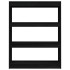 Estantería divisor de espacios madera pino negro 100x30x103