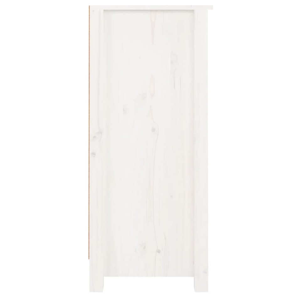 Aparadores 2 uds madera maciza de pino blanco 40x35x80