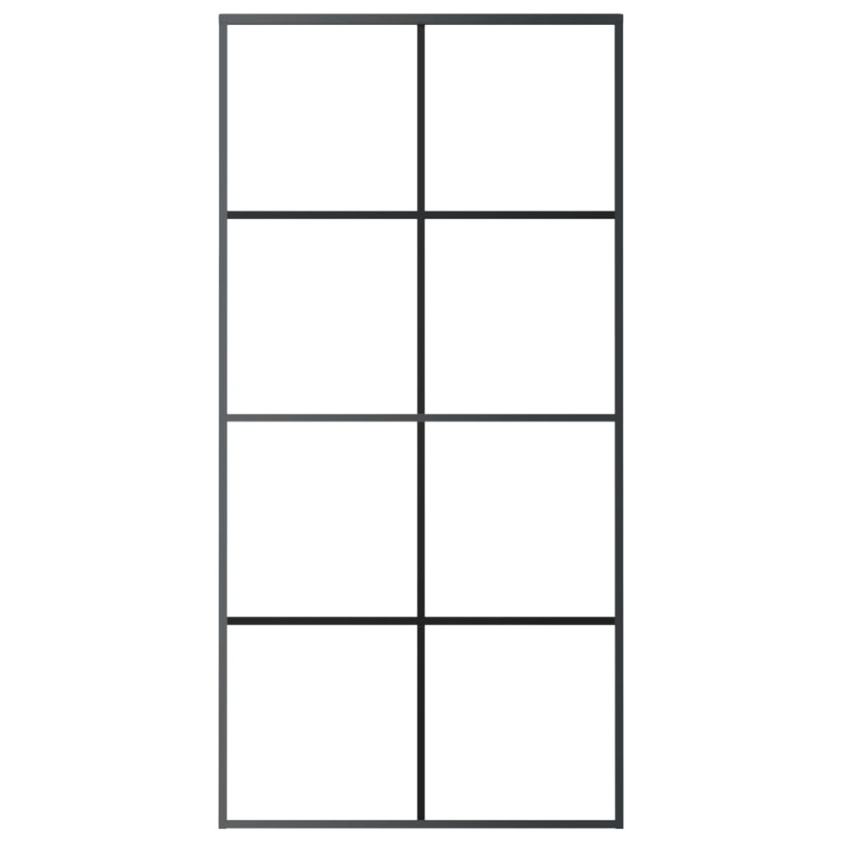 Puerta corredera ESG vidrio y aluminio 102,5x205 cm