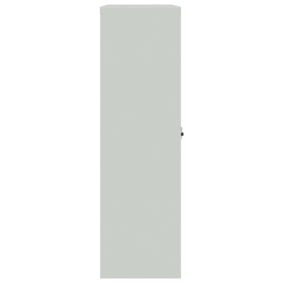 Mueble de oficina de metal gris y azul 90x40x140