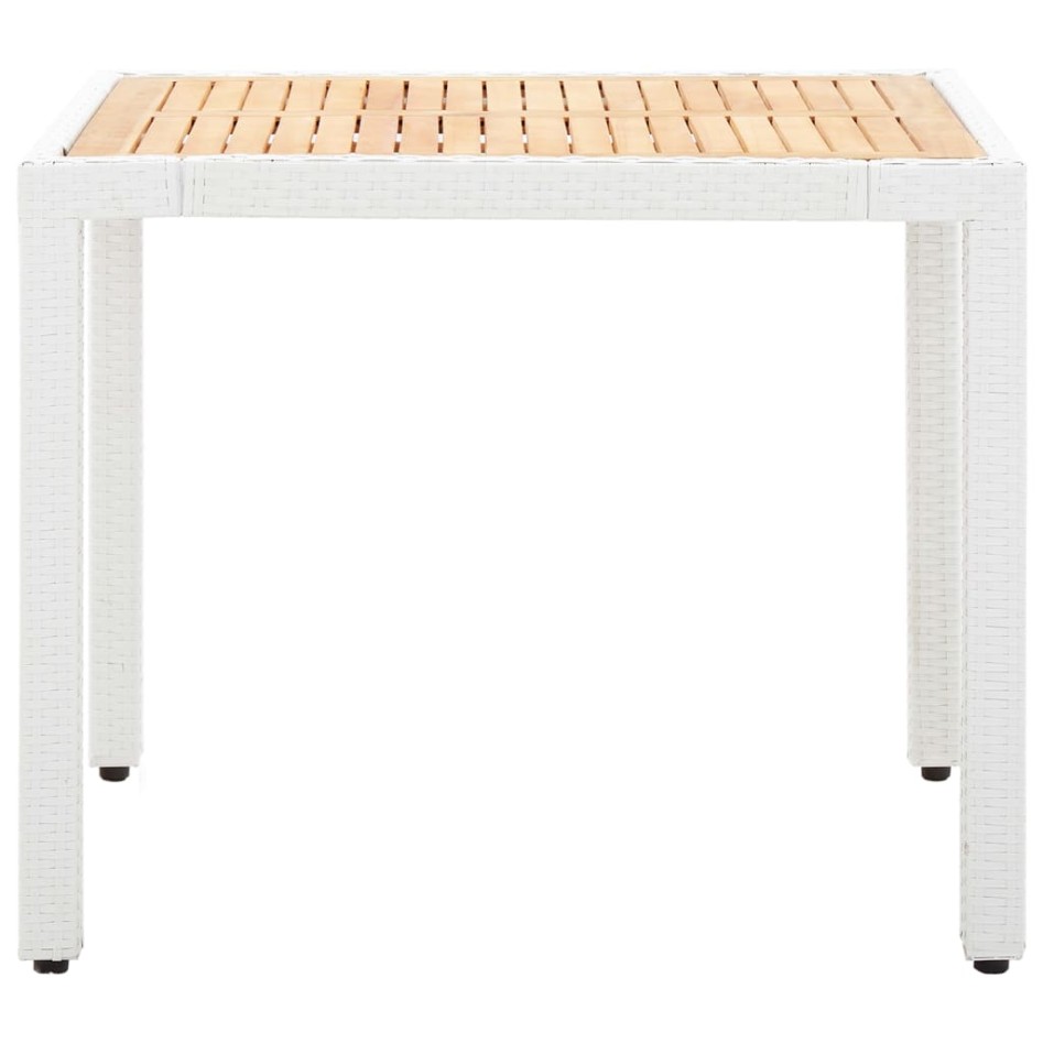 Juego de comedor de jardín 5 piezas ratán sintético