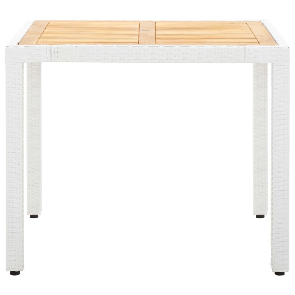 Juego de comedor de jardín 5 piezas ratán sintético