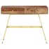 Escritorio con cajones madera maciza de sheesham 100x55x75