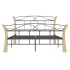 Estructura de cama de metal negra 120x200