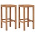 Taburetes de barra de cocina 2 unidades madera maciza de