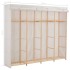 Armario de tela blanco 200x40x170