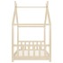 Estructura de cama infantil de madera maciza de pino 70x140