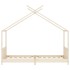 Estructura de cama infantil de madera maciza de pino 90x200
