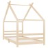 Estructura de cama infantil de madera maciza de pino 90x200