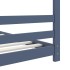 Estructura de cama infantil madera maciza pino gris 80x160