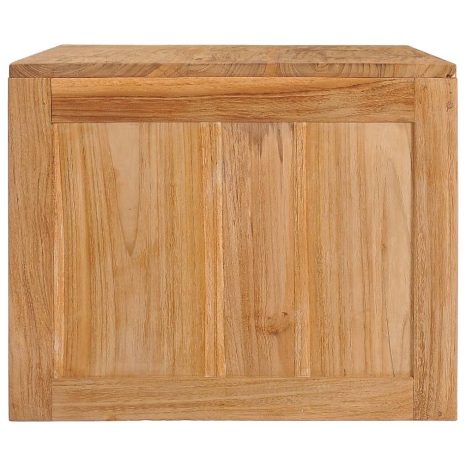 Mesa de centro de madera maciza de teca 90x50x40
