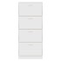 Mueble zapatero madera contrachapada blanco 63x24x147