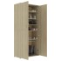 Mueble zapatero madera contrachapada color roble 80x39x178