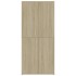 Mueble zapatero madera contrachapada color roble 80x39x178