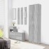 Armario de pasillo madera contrachapada gris Sonoma