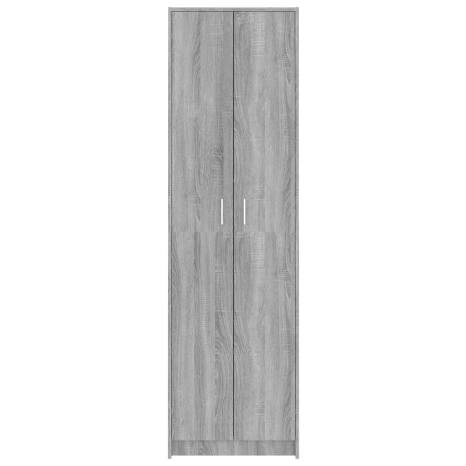 Armario de pasillo madera contrachapada gris Sonoma