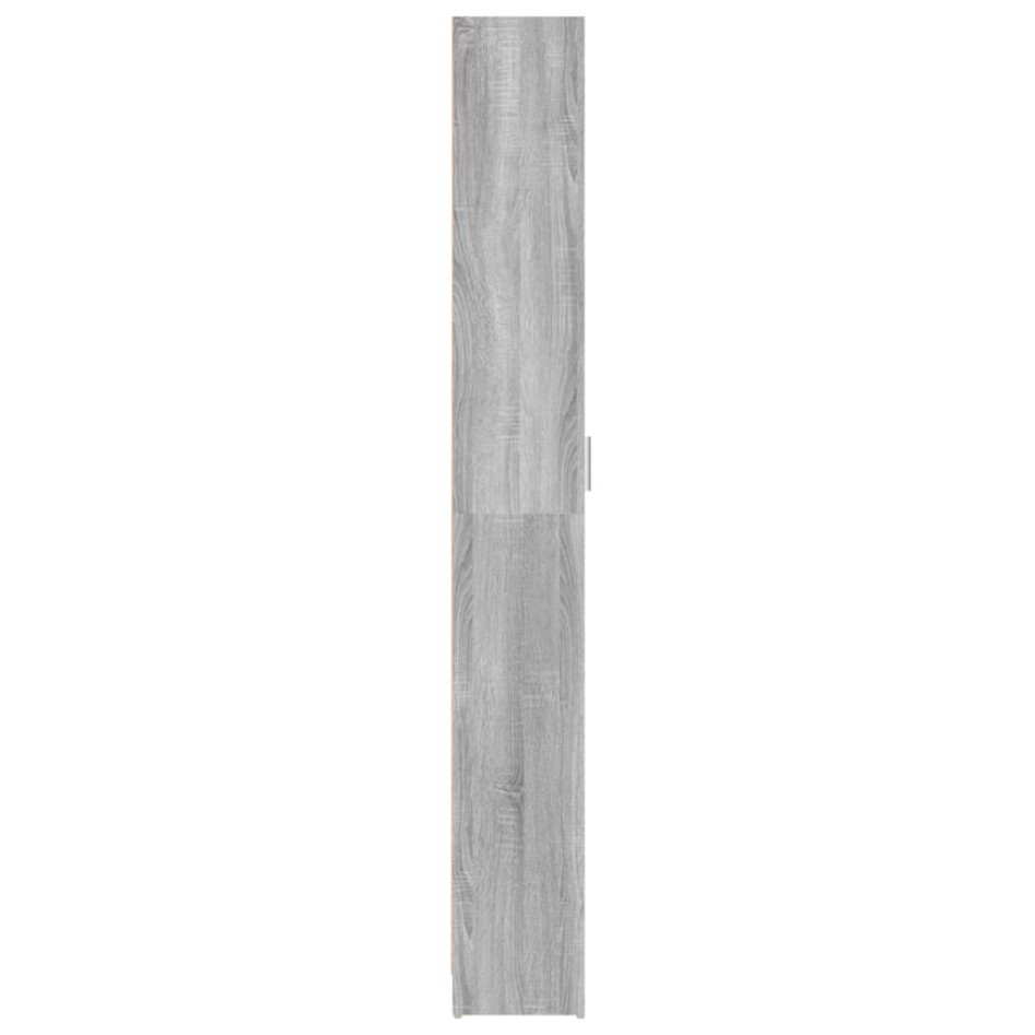 Armario de pasillo madera contrachapada gris Sonoma
