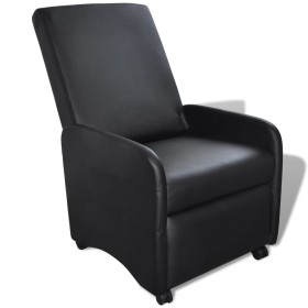 Sillón plegable de cuero sintético