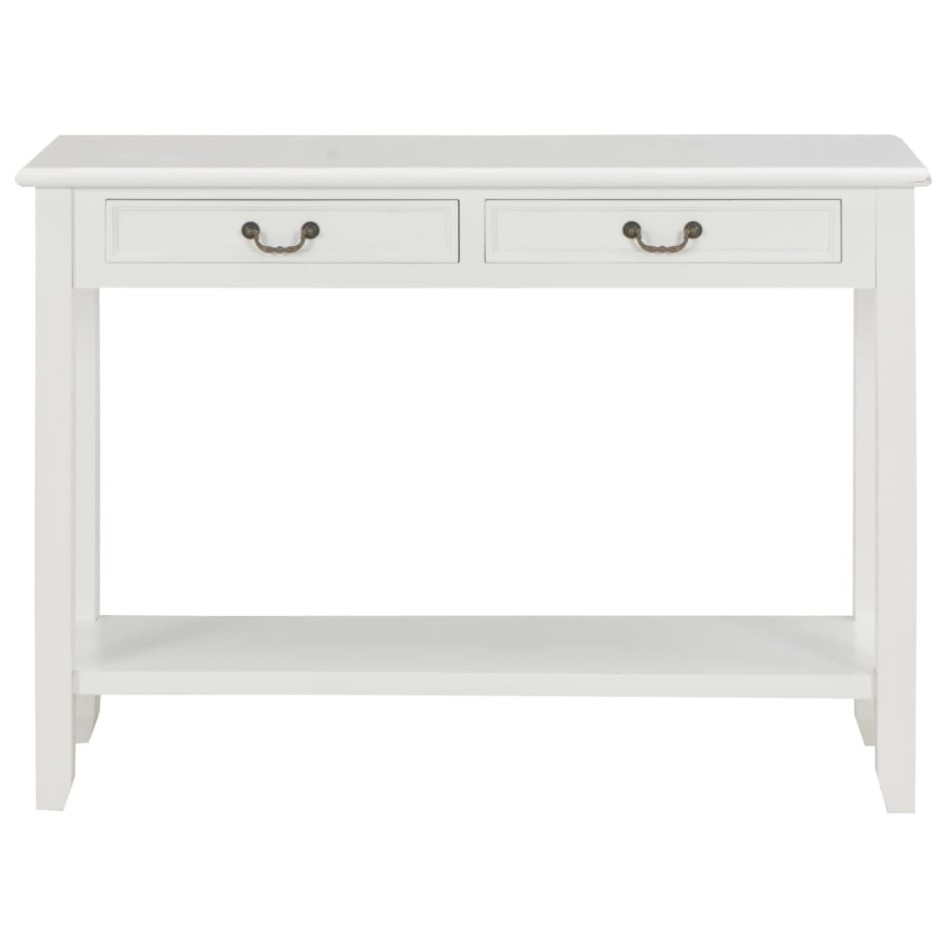 Mesa consola de madera blanco 110x35x80