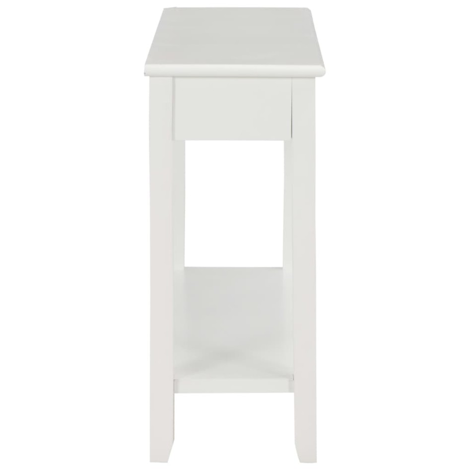 Mesa consola de madera blanco 110x35x80