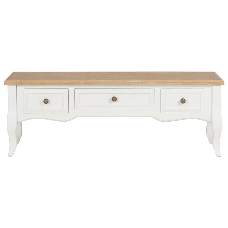 Mueble para TV de madera blanco 100x35x35