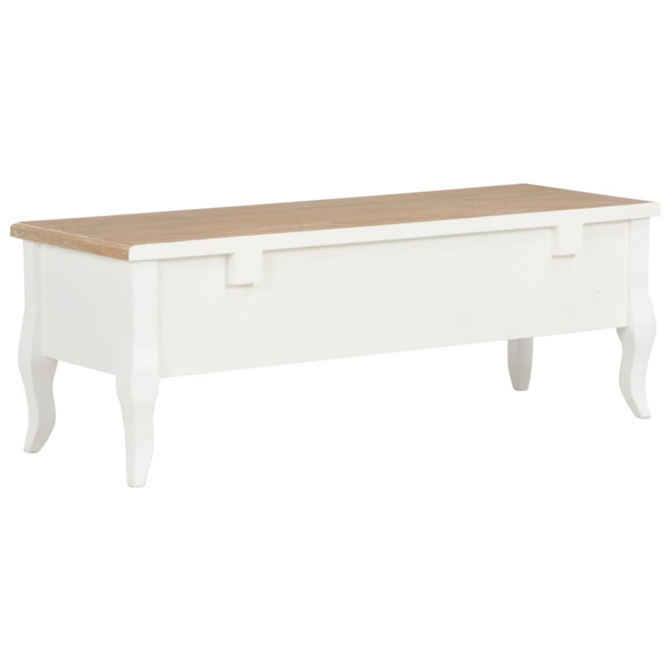 Mueble para TV de madera blanco 100x35x35