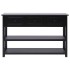 Aparador de madera negro 115x30x76