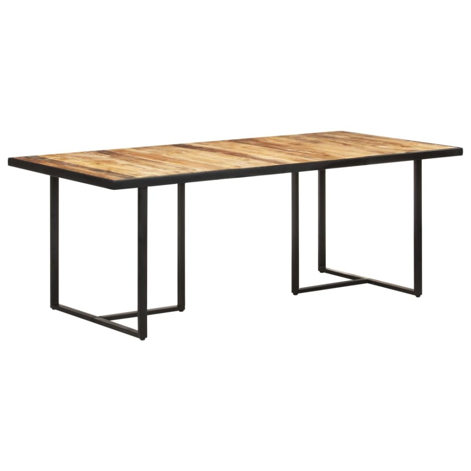 Mesa de comedor madera de mango rugosa 200