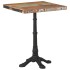 Mesa de bistró de madera maciza reciclada 60x60x76