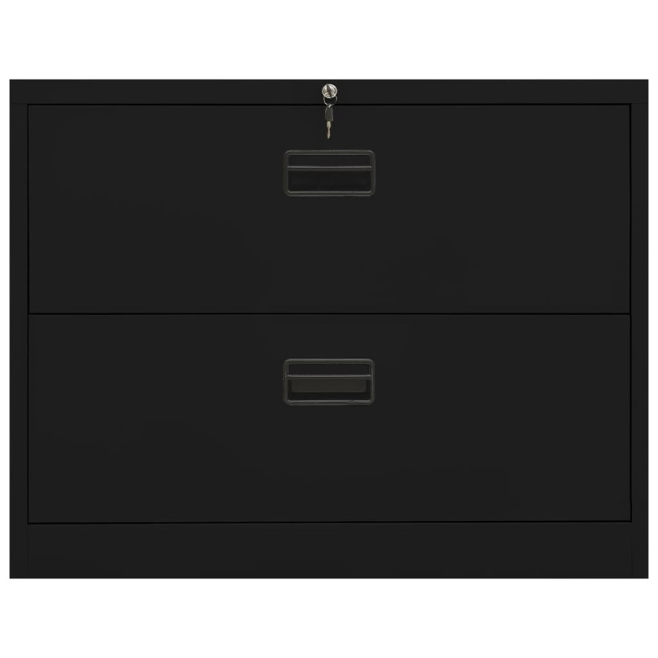 Armario archivador de acero negro 90x46x72,5