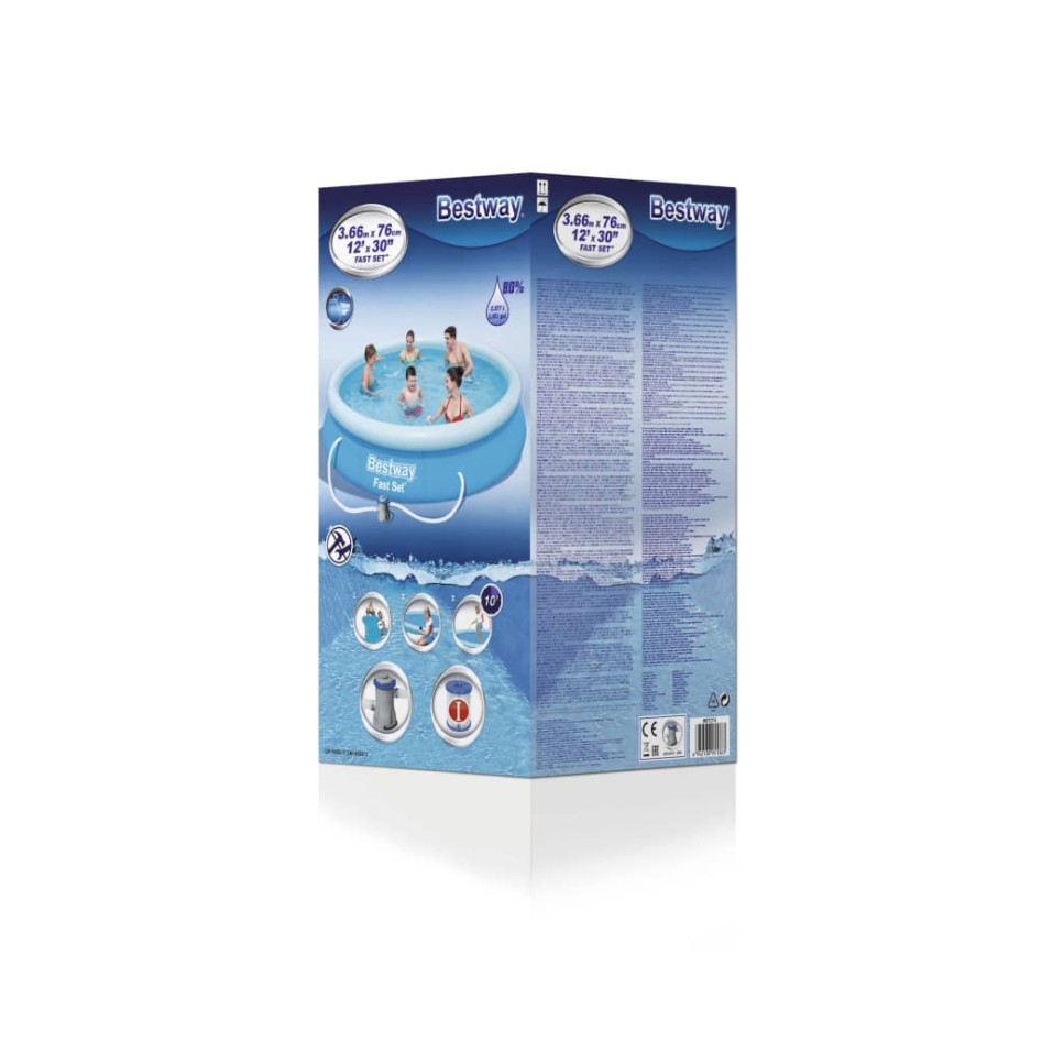 Bestway Conjunto de piscina Fast Set 366x76