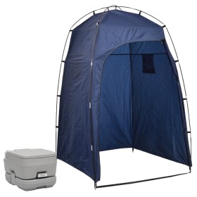 Inodoro portátil para camping con tienda 10+10