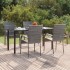 Juego de comedor para jardín 5 piezas ratán sintético