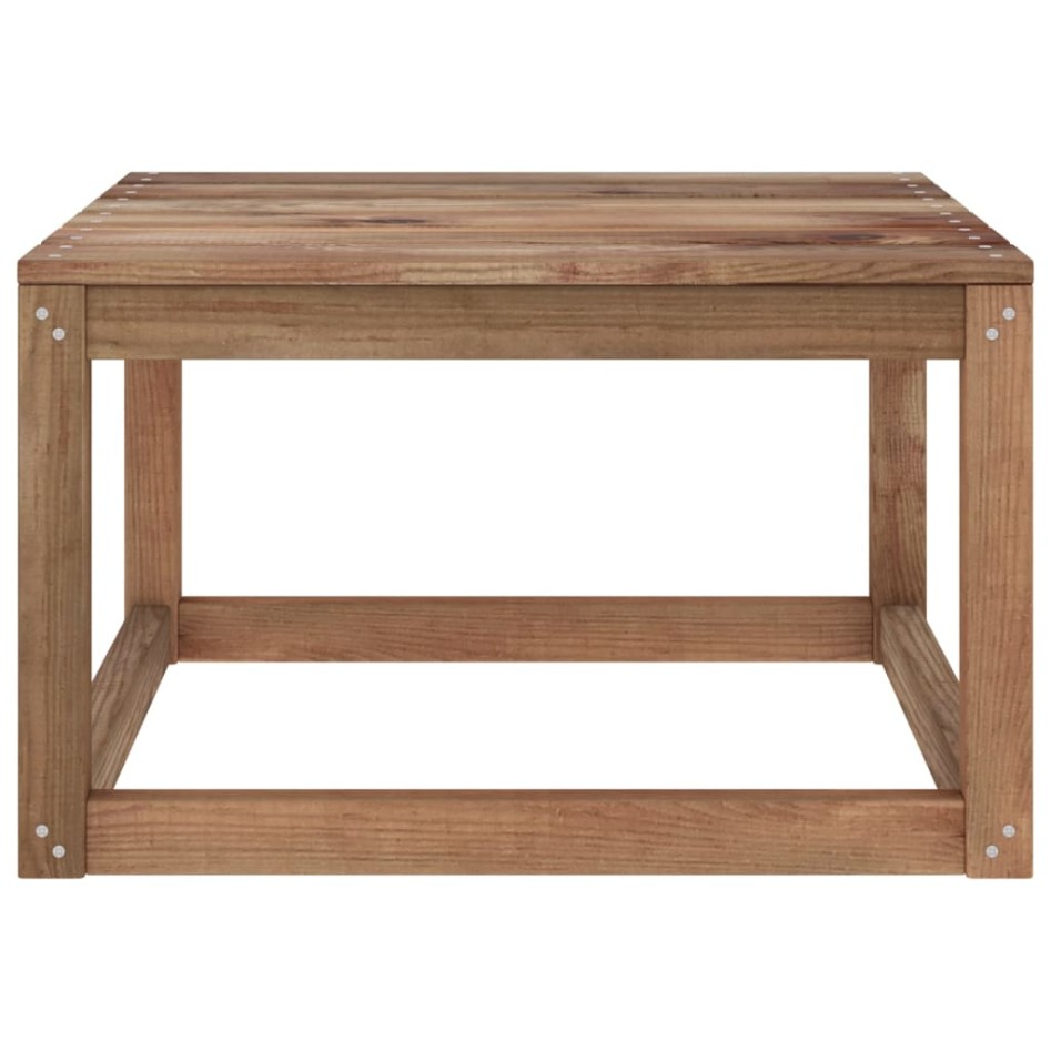 Muebles de jardín 6 pzas cojines madera pino impregnada