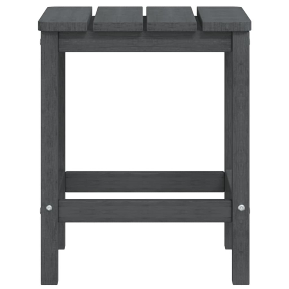Silla de jardín Adirondack con mesa HDPE gris