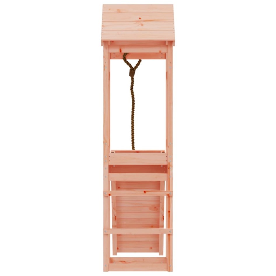 Casita infantil con pared de escalada madera abeto