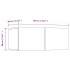 Set de muebles de TV 4 pzas madera contrachapada blanco