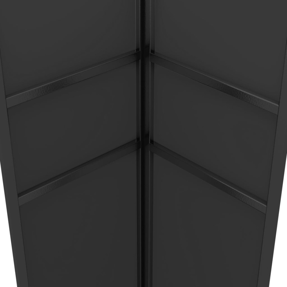 Cenador con doble techo y tira de luces LED antracita 3x3