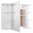 Juego muebles de baño 3 pzas madera de ingeniería blanco