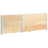 Arriates de madera maciza de pino 3 unidades 50x100