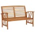 Juego de muebles de jardín 4 piezas madera maciza de