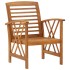 Juego de muebles de jardín 4 piezas madera maciza de